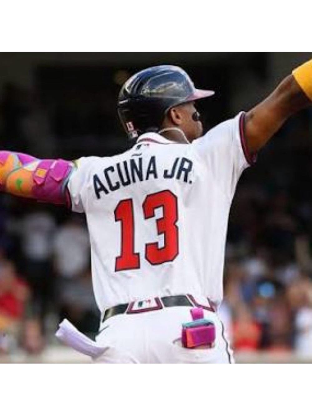 Atlanta Braves #13 Ronald Acuna Jr. Authentic Nike MLB Elite Baseball Jersey